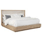 Kailani 52-inch California King Wingback Bed Beige Oak