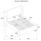 Alamosa Boucle Upholstered Eastern King Platform Bed White