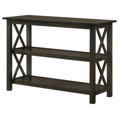 Rachelle 2-shelf Wood Entryway Console Table Dark Merlot