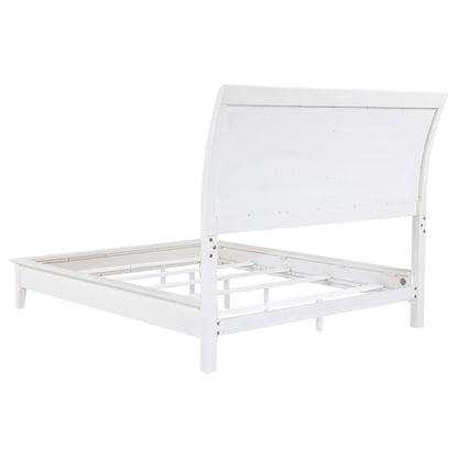 Bexhill 56-inch Upholstered California King Panel Bed White