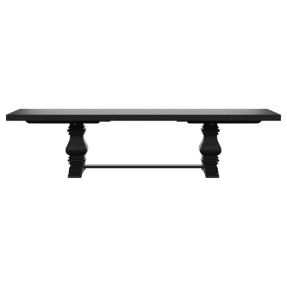 Florence 9-piece 126-inch Extension Dining Table Set Distressed Black