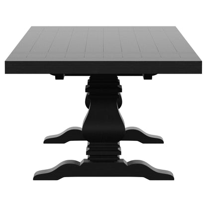 Florence 9-piece 126-inch Extension Dining Table Set Distressed Black