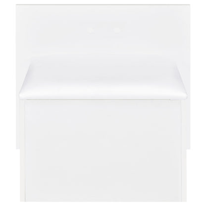 Flora 2-drawer Vanity Set with LED Mirror White High Gloss
