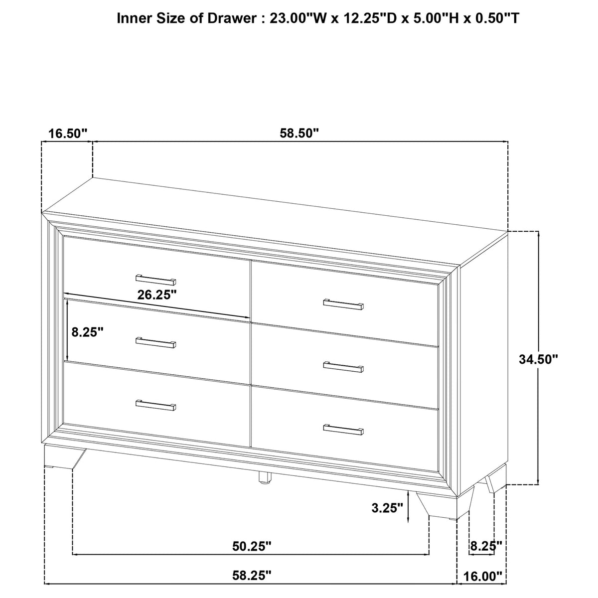 Wright 4-piece Eastern King Bedroom Set Brown Oak