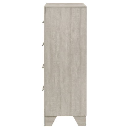 Trenton 4-drawer Bedroom Chest of Drawers Rustic Cream