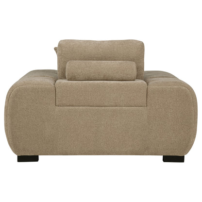Octavia Tufted Upholstered Accent Chair Camel