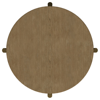 Arini 2-piece Round Coffee and End Table Set Sand Wash