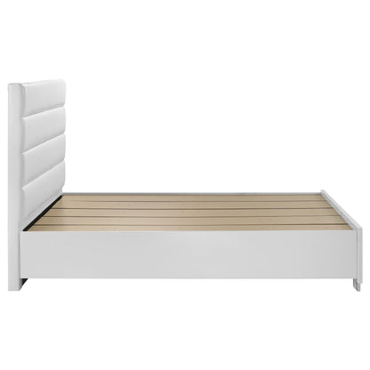 Felicity Eastern King Storage Bed White High Gloss