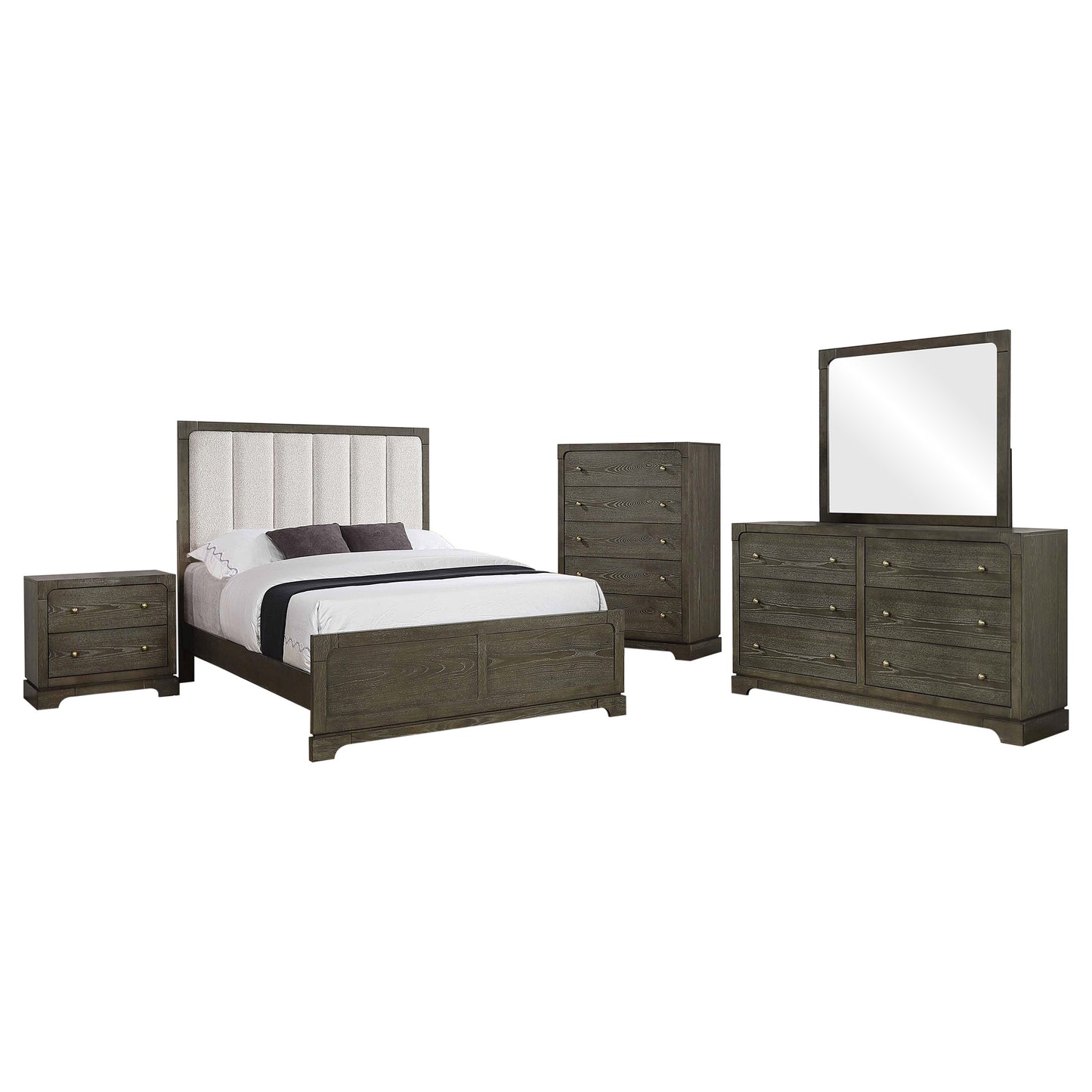 Gran Park 5-piece California King Bedroom Set Dark Cocoa