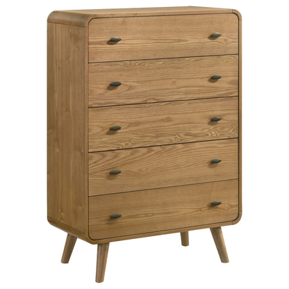 Robyn 5-piece Eastern King Bedroom Set Light Ash