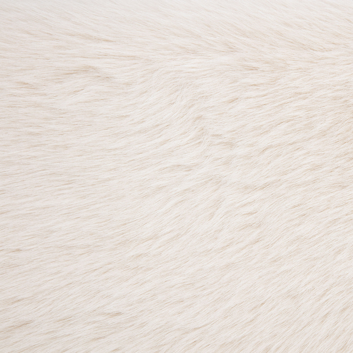 Rebecca Faux Fur Upholstered Queen Bed Cream
