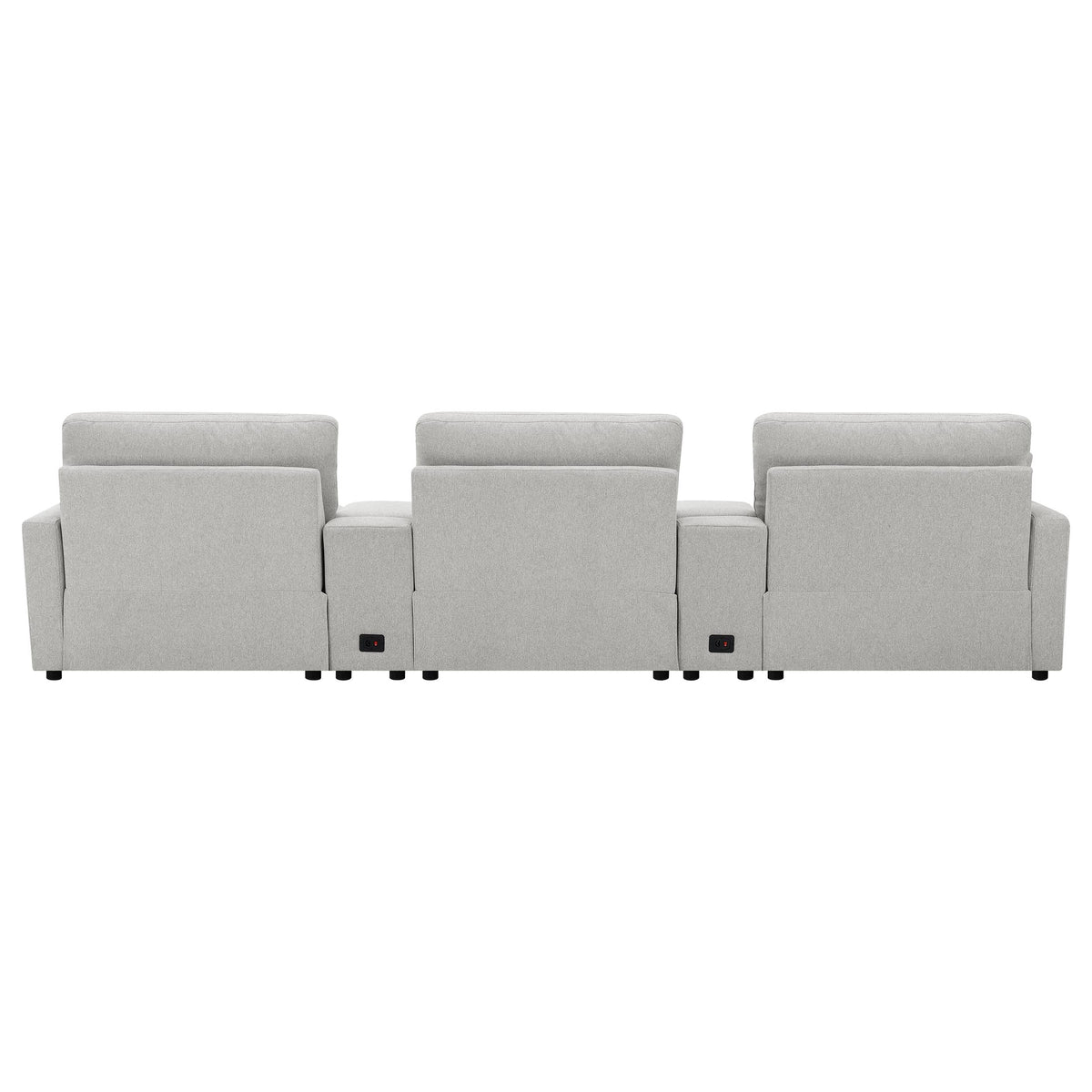 Collins 5-Piece Power Reclining Home Theater Seating Grey