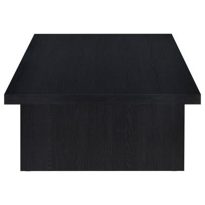 Max Rectangular Engineered Laminate Coffee Table Black