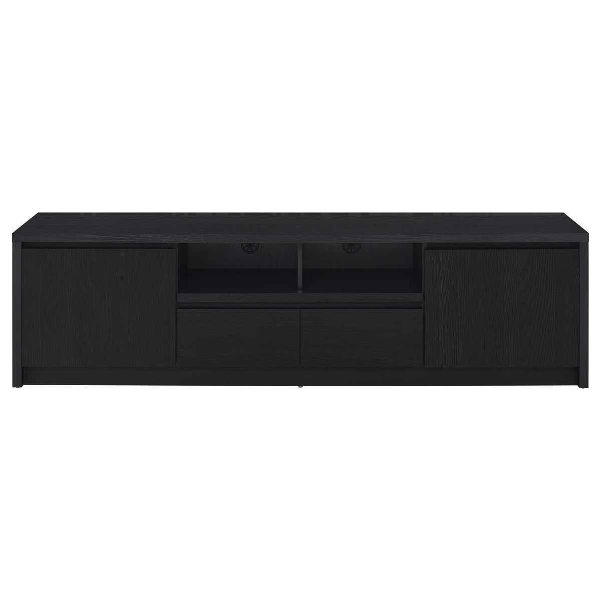 Winfield 78-inch 2-door TV Stand Media Console Black