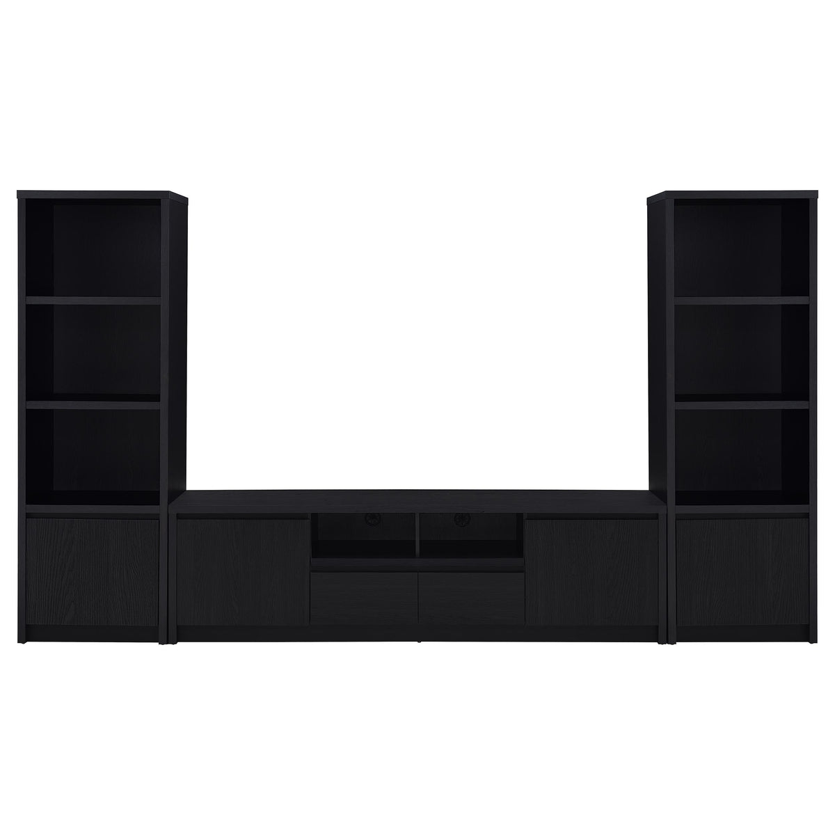 Winfield 78-inch 2-door TV Stand Media Console Black