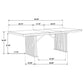 Adina 89-inch Extension Dining Table Distressed Light Brown