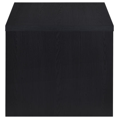 Knapp Engineered Wood Square Side End Table Black