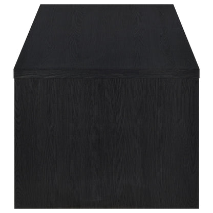 Knapp Lift Top Cocktail Coffee Table with Dual Drawers Black