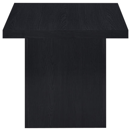 Max 2-piece Rectangular Coffee and End Table Set Black