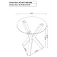 Kenzie 2-piece Round Coffee and End Table Set Chrome