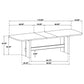 Kailani 110-inch Rectangular Wood Dining Table Beige Oak