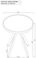 Briggs 3-piece Round Coffee and End Table Set White