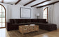 Lakeview 6-piece Upholstered Modular Sectional Chocolate