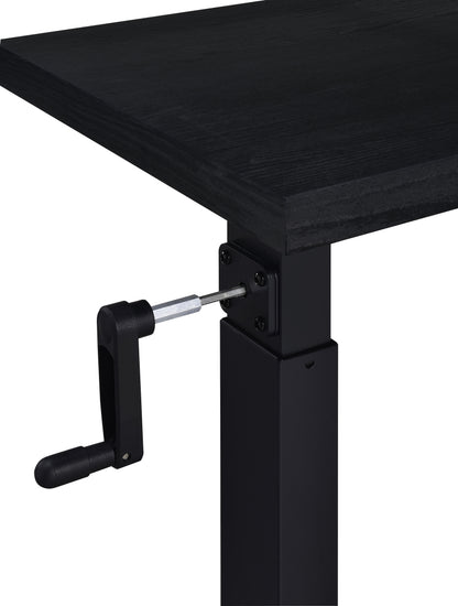 Westpark Height Adjustable Mobile Bedroom C-Table Black