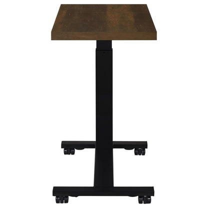 Westpark Height Adjustable Mobile Bedroom C-Table Dark Pine