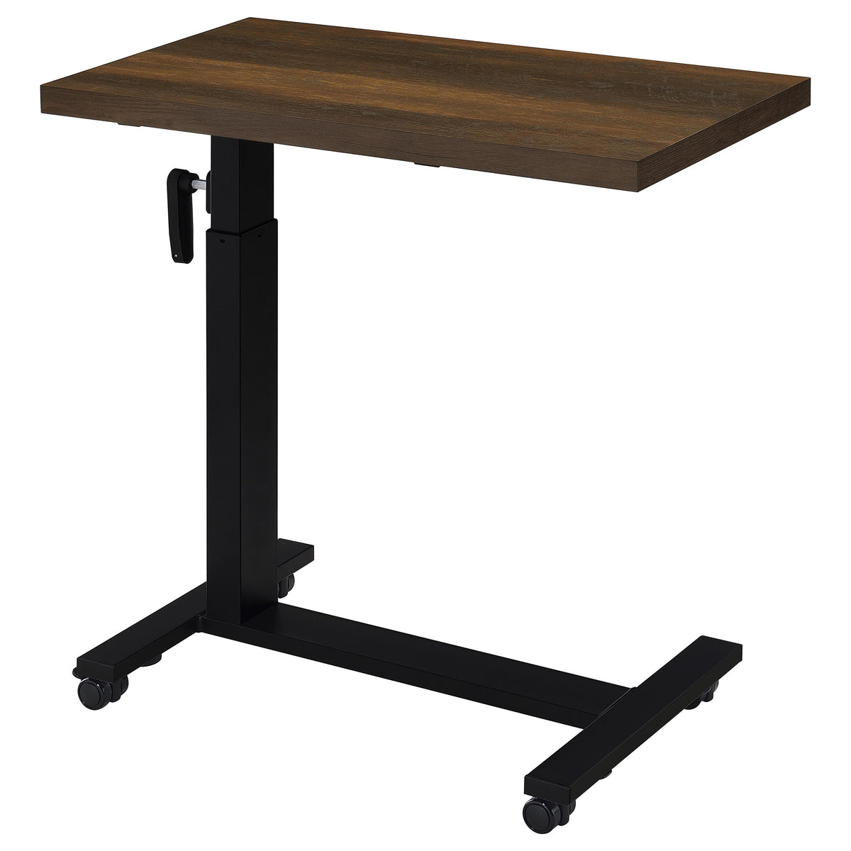 Westpark Height Adjustable Mobile Bedroom C-Table Dark Pine