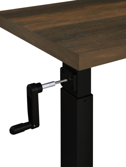Westpark Height Adjustable Mobile Bedroom C-Table Dark Pine