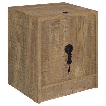 Westpark 2-drawer Nightstand LED Lights and USB Mango