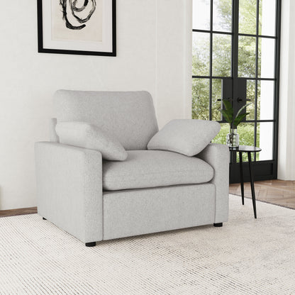 Collins Upholstered Power Recliner Chair Grey