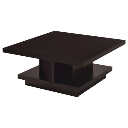 Reston 3-piece Square Coffee and End Table Set Cappuccino