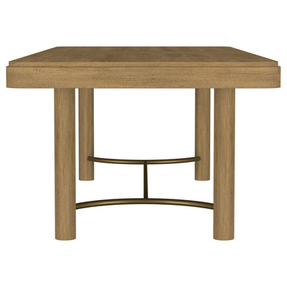 Arini 7-piece Extension Leaf Dining Table Set Sand Wash and Black