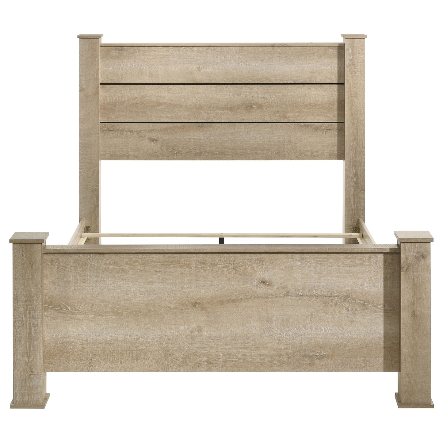 Oakglen 55-inch California King Panel Bed Weathered Oak