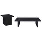 Max 2-piece Rectangular Coffee and End Table Set Black