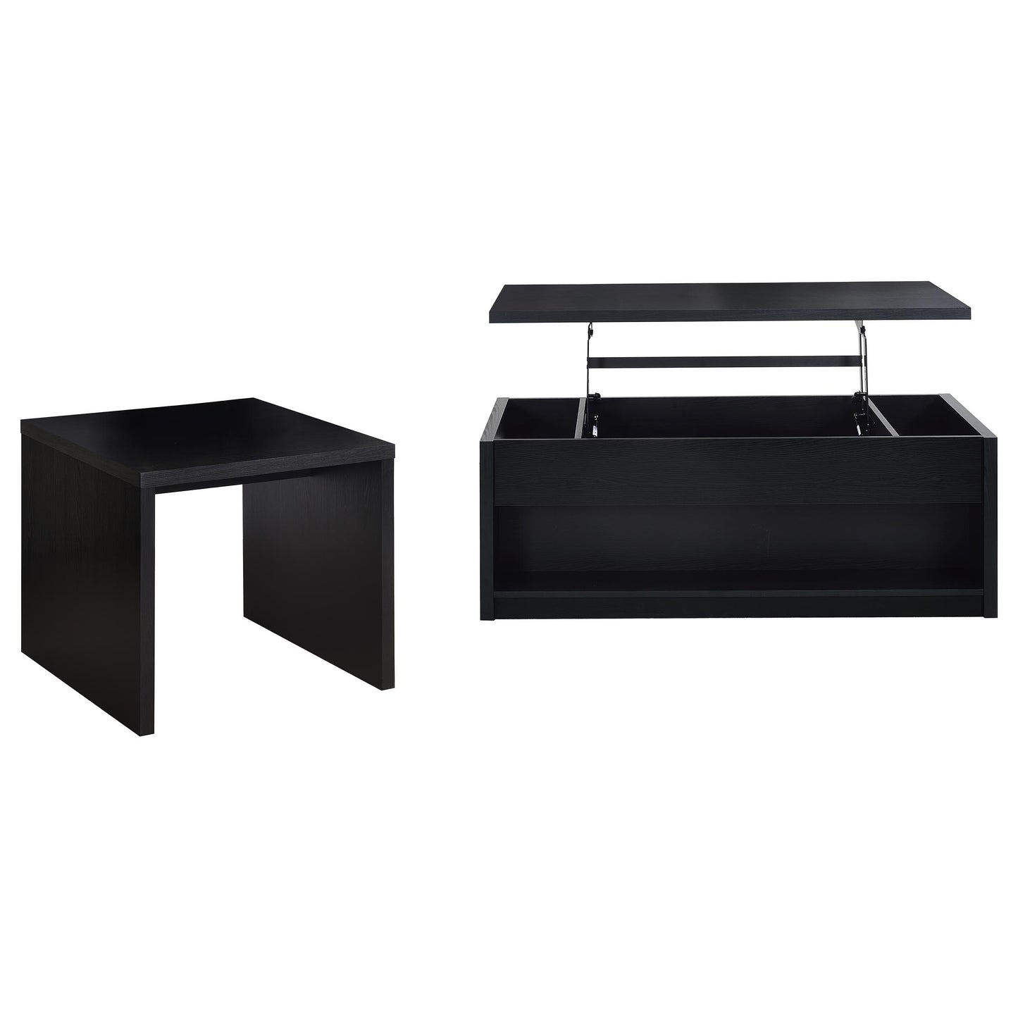 Knapp 2-piece Lift Top Coffee Table Set Black