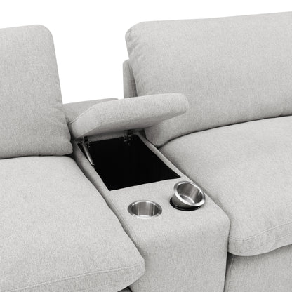 Collins 5-Piece Power Reclining Home Theater Seating Grey