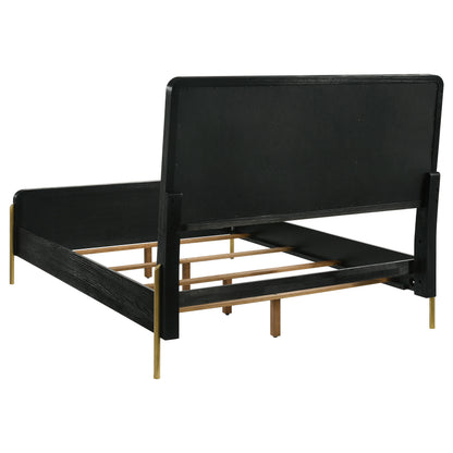 Arini 56-inch California King Panel Bed Cream and Black