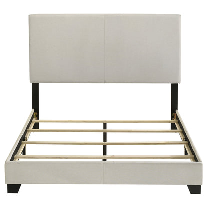 Dorian Fabric Upholstered Full Panel Bed Cream