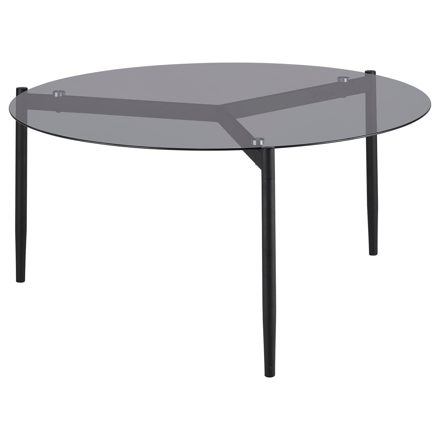 Rosalie 2-piece Round Coffee and End Table Set Grey
