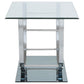 Danville 3-piece Glass Top Coffee and End Table Set Chrome