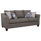 Salizar 2-piece Upholstered Flared Arm Sofa Set Grey