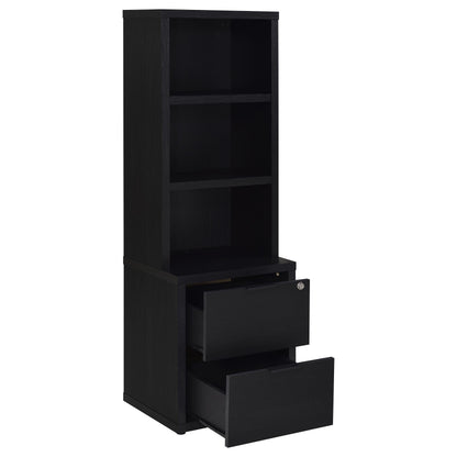 Westpark 3-piece Full Bedroom Set Bookcase Headboard Black