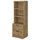 Westpark 3-piece Wall Unit Bookcase Set with USB Mango