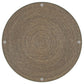 Halden Round Woven Seagrass Accent Side Table Light Brown