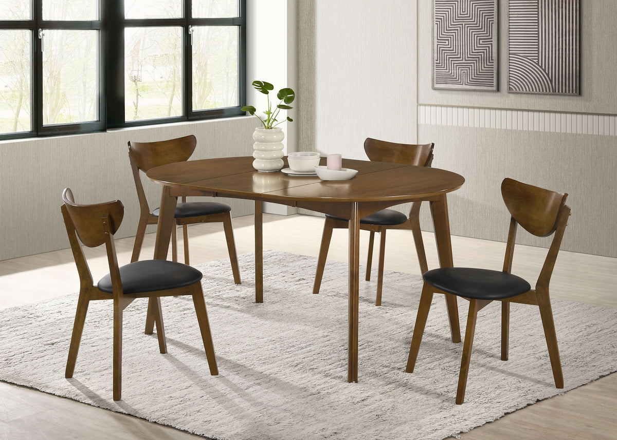 Jedda Wood Dining Side Chair Dark Walnut (Set of 2)