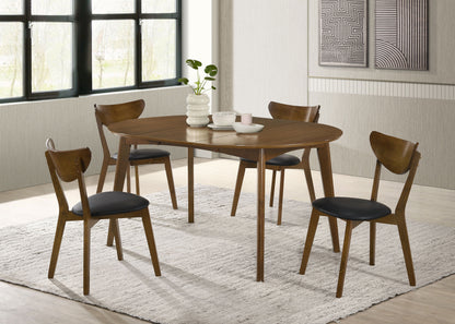 Jedda Wood Dining Side Chair Dark Walnut (Set of 2)