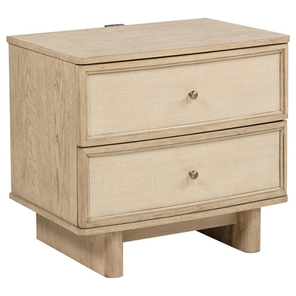 Kailani 5-piece Queen Bedroom Set Beige Oak